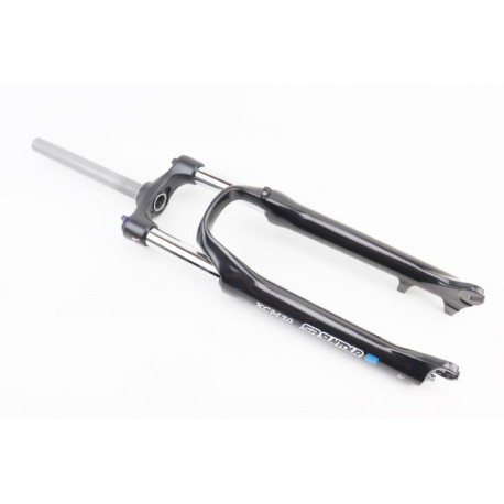 Вилка 26" амортизационная, без резьбы 1-1/8" (28,6мм), шток 255мм, с ходом 100мм, Disk-brake, пружинно-масляная, Lockout, алюмин