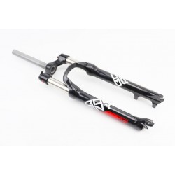 Вилка 26" амортизаційна, без різьблення 1-1/8" (28,6мм), шток 220мм Disk-brake M Lockout алюмінієва чорно-червона BOLANY Китай