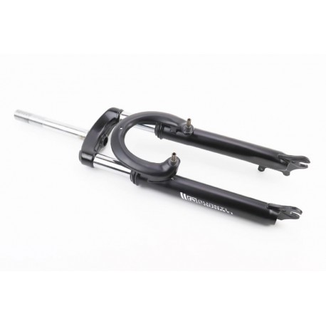 Вилка 24" амортизаційна, з різьбою 1" (25,4мм), шток 190мм, з ходом 50мм, V/Disk-brake, чорна ES-226 AVANTI