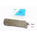 Цепь приводная 1/2х1/8х112L 1 скорость, коричневая S1 KMC