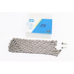 Ланцюг приводний 1/2х11/128"х116L 9 швидкостей, сірий Z9 KMC