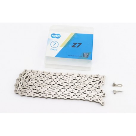 Ланцюг приводний 1/2х3/32"х114L 7 швидкостей, сріблястий Z7 KMC