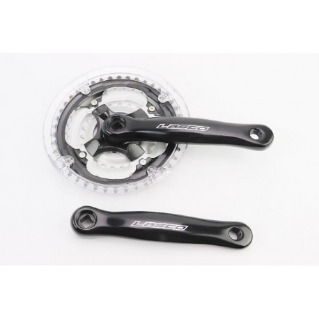 Шатуны "квадрат" 170мм, 42.34.24T MTB, алюминиевые, чёрные LASCO