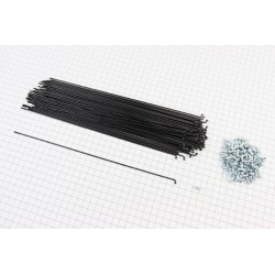 Спица 14Gx272мм (100шт к-кт), чёрная Китай