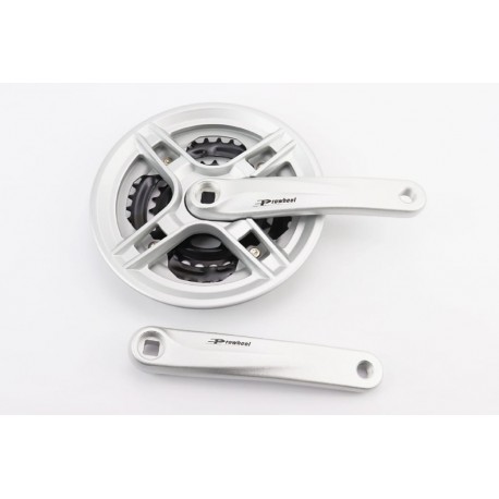 Шатуны "квадрат" 170мм, 48.38.28T MTB, алюминиевые, серые TY-CM03 PROWHEEL