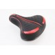 Сидіння ХВЗ 250x210мм, чорно-червоне XS Китай