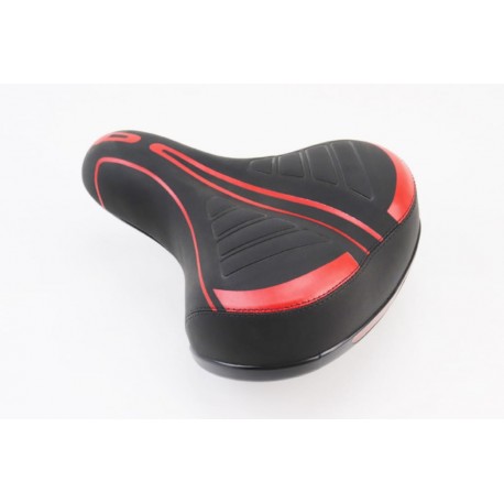 Сидіння ХВЗ 250x210мм, чорно-червоне XS Китай