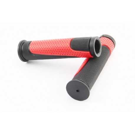 Ручки керма 125мм, чорно-червоні SBG-6708L SPELLI