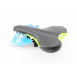 Сиденье MTB 265x155мм, чёрно-зелёное AVY-6630 AVANTI