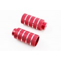 Пеги ВМХ Ø50х112мм під вісь10мм, алюмінієві, червоні к-кт Китай