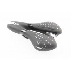 Сидіння MTB 270x160мм, чорно-біле "GEL" Китай