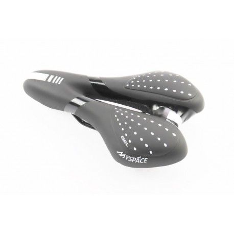 Сидіння MTB 270x160мм, чорно-біле "GEL" Китай