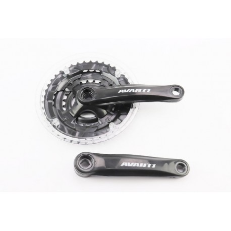 Шатуны "квадрат" 152мм, 42.34.24T MTB, чёрные GS-P321 AVANTI