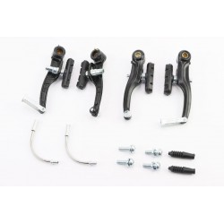 Гальмо V-brake 110мм (2 колеса), алюмінієве, чорне 935AE LOGAN