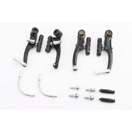 Гальмо V-brake 110мм (2 колеса), алюмінієве, чорне 935AE LOGAN