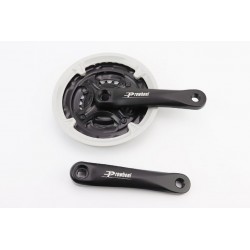 Шатуны "квадрат" 152мм, 42.34.24T MTB, алюминиевые, чёрно-серый MA-AC49 PROWHEEL