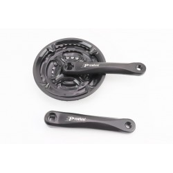 Шатуни "квадрат" 170мм, 42.34.24T MTB, алюмінієві, чорні MA-AC49 PROWHEEL