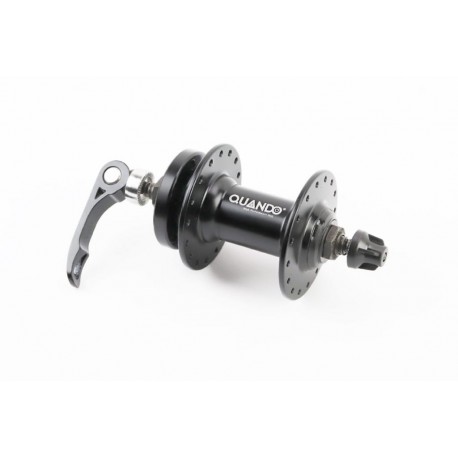 Втулка передня MTB алюмінієва 14Gx32H, Disk-brake, кріпл. ексцентрик, чорна KT-MD7F QUANDO