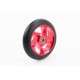 Колесо трюкового самоката 110мм, алюминиевое, пром-подшипники 608 (8х22х7) 2RS, красное Китай