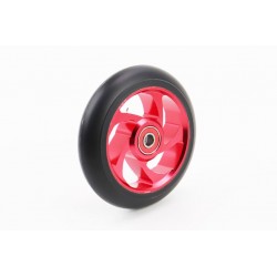 Колесо трюкового самоката 110мм, алюминиевое, пром-подшипники 608 (8х22х7) 2RS, красное Китай