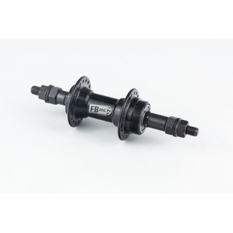 Втулка задня MTB алюмінієва 14Gx36H під вільнобіг, V-brake, 2 пром-підшипники 6200 2RS, кріпл. гайка, чорна FB-A201RB FB ONE