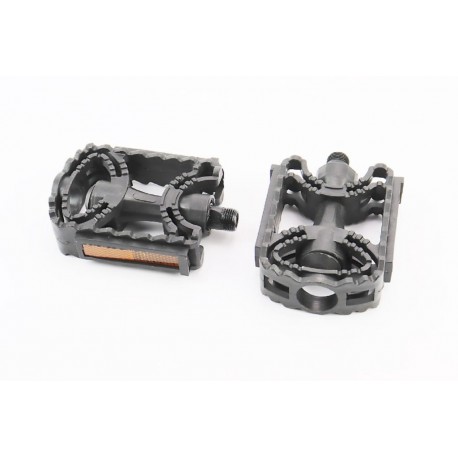 Педалі MTB 9/16" (113x78.5x23мм) пластикові, чорні PD-17 Китай