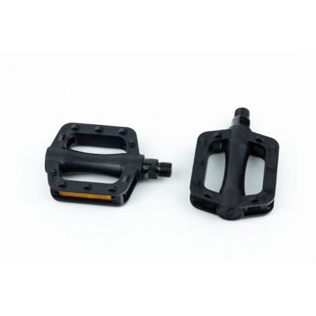 Педали CHILD 9/16" (100x74x26mm) пластиковые, чёрные NW-477 FPD