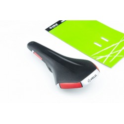 Сидіння MTB 280x155мм, чорно-червоне VL-4333 VELO