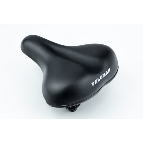 Сиденье ХВЗ 255x220мм, чёрное VELOMAN BSK-191 Baisike