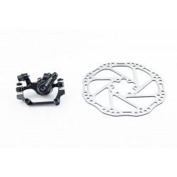 Тормоз Disk-brake задний (F180/R160мм)+диск 160мм, крепл. 6 болтов, чёрный DSC-310/RPT005 Repute