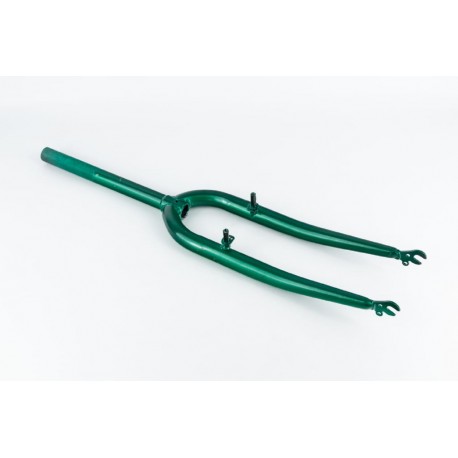 Вилка 26" с резьбой 1" (25,4мм), шток 240мм, V-brake, зелёная Китай