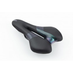 Сиденье MTB 270x160мм, чёрно-зелёное "GEL" SD-8067 Китай