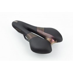 Сиденье MTB 270x160мм, чёрно-фиолетовое "GEL" SD-8067 Китай