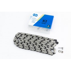 Ланцюг приводний BMX 1/2х1/8"х110L 1 швидкість, сріблясто-чорний K1 Wide KMC