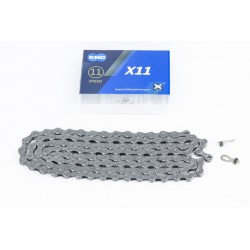 Ланцюг приводний 1/2х11/128"х118L 11 швидкостей, сірий X11 KMC