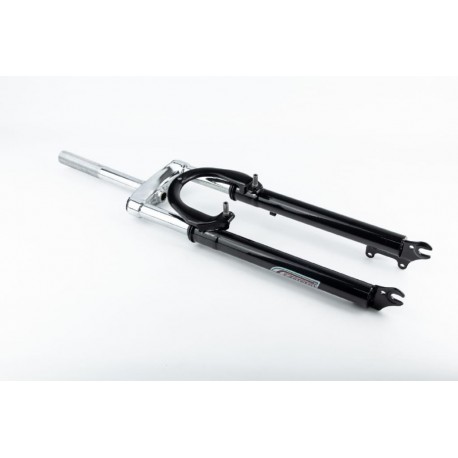 Вилка 28" амортизационная, с резьбой 1" (25,4мм), шток 190мм, с ходом 60ммм, V/Disk-brake, чёрная Китай