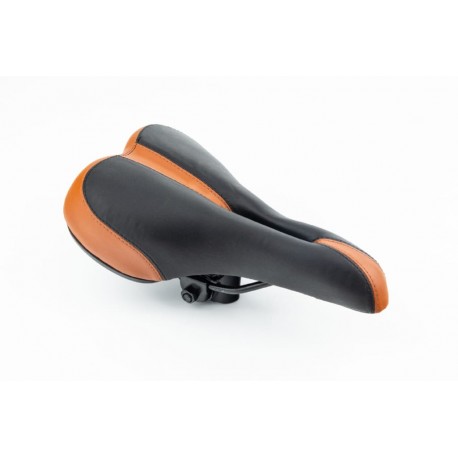 Сидіння MTB 260x150мм, чорно-коричневе SD-7100 Китай