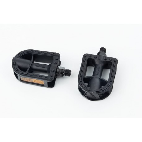 Педалі CHILD 1/2" (95x63x25мм) пластикові, чорні WP-148 Neco