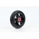 Колесо трюкового самоката 100мм, алюмінієве, пром-підшипники 608 (8х22х7) 2RS, чорне тип 2 Китай