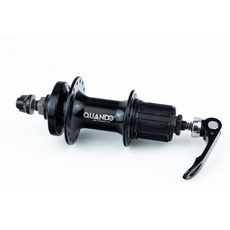 Втулка задня MTB алюмінієва 14Gx32H під касету 7зв, Disk-brake, кріпл. ексцентрик, чорна KT-MD2R QUANDO