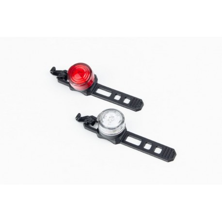 Ліхтар передній 1 діод+задній 1 діод к-кт, JY-6003 (без батарейок) Китай