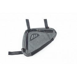 Сумка під раму трикутна 260х220х160мм, кріпл. на липучці, сіра Китай