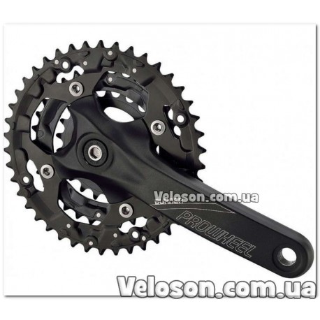 Шатун AL L175мм 22-32-42Т PROWHEEL BURNER-301-N под квадрат