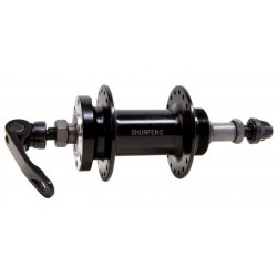 Втулка задняя Al DD трещотка 36H 14G ED ось - 10мм 135 пром. подшипн. SHUNFENG SF-A210R