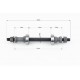 Ось задняя MTB 3/8"х180мм, пром-подшипники 6200 2RS, крепл. гайка, чёрная FB-AX12R Китай