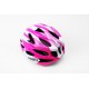 Шолом велосипедний M (54-57 см) знімний козирок, 18 вент. отворів, біло-рожевий AV-01 AVANTI