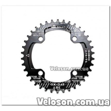 Звезда-неспадайка к шатуну NW AL 38T круг BCD 104 черн. SNAIL