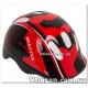 Шлем велосипедный HEL100 черно-красный детский