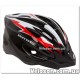 Шлем велосипедный HEL127 черно-бело-красный L