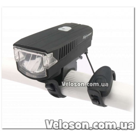 Фонарь пер. BC-FL1588 350лм LED питание Li-on 1200mAh с эл звонком USB Pl